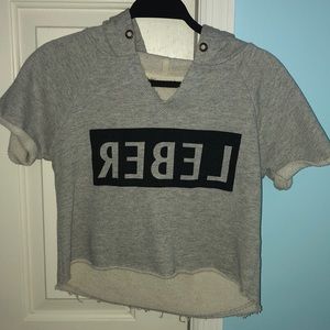 crop top hoodie